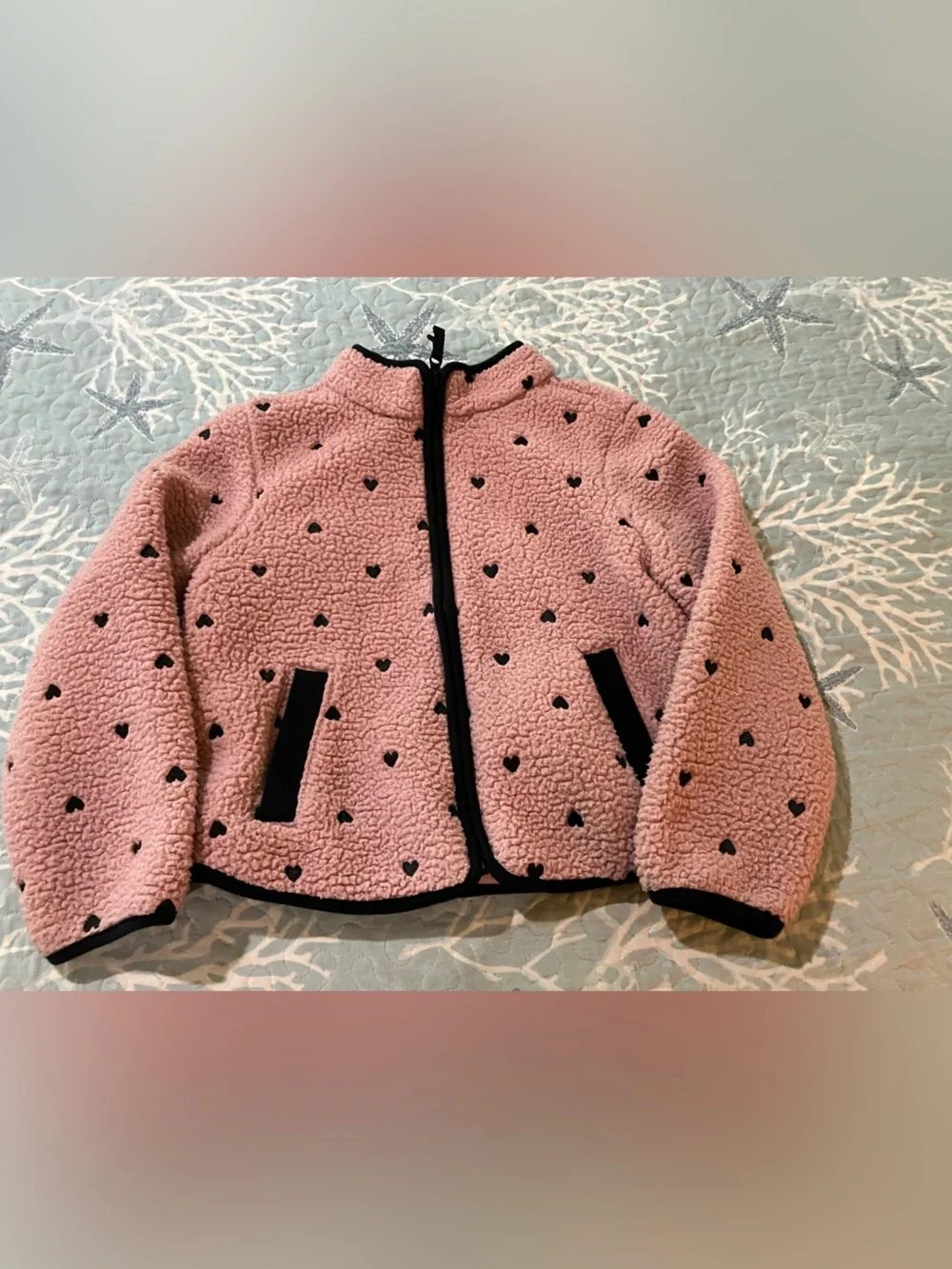 Cat & Jack girl medium size 8 zipper front closure jacket